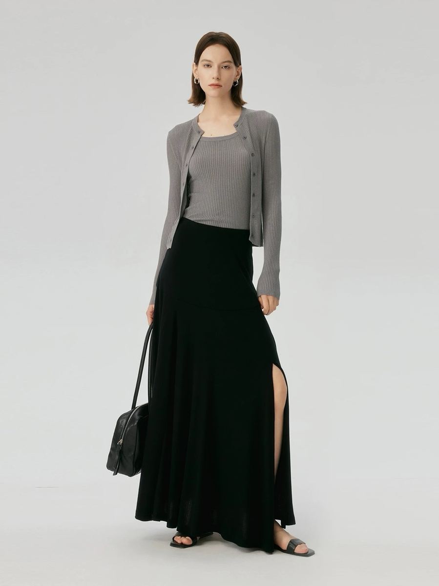 Cardigan + Skirt